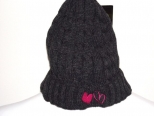 Show Love Grey and Pink Wooly Hat