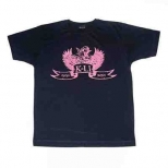 K-Li Navy T-shirt with Pink Emblem