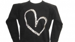 Show Love Zebra Print Sweatshirt